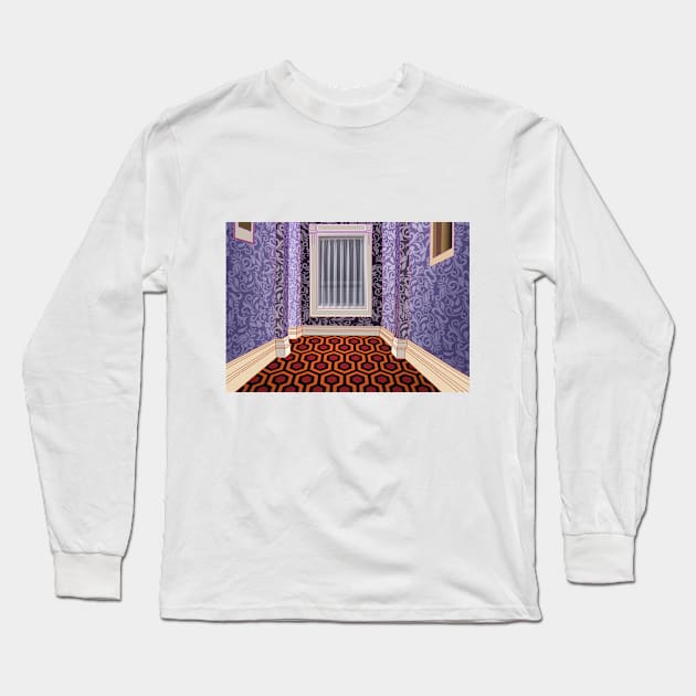 The Shining Corridor Long Sleeve T-Shirt by SteelWoolBunny